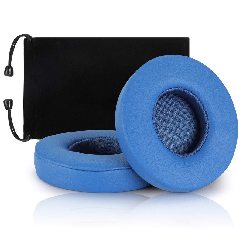 Cypher.V Replacement Earpad Cover, Ear Cushion Pads Compatible with Solo 2.0 3.0 Headphones by Dr. DRE 1 Pair (Blue) - Image 1